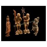 Hand Carved Japanese Figures