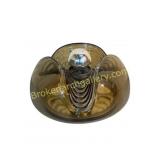 1970s Glass Wave Wall Sconce
