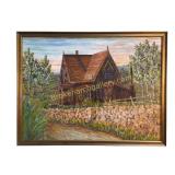 Post-Impressionist Cottage Scene