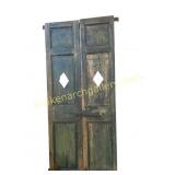 Pair Painted Pine Shutters