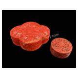 Two Cinnabar Dresser Boxes