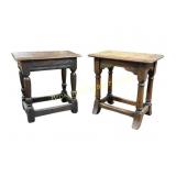 Pair of Jacobean Style Footstools