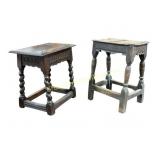 Pair of Jacobean Foot Stools