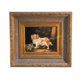 Oil Painting with Spaniel