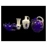 Cobalt Glass, Porcelain Articles