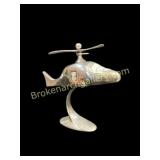 Modernist Helicopter Sculpture