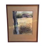 Rural Watercolor Landscape