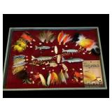 Framed Shadow Box Assorted Fishing Flies