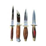 Assorted Fixed Blade Knives with Sheaths