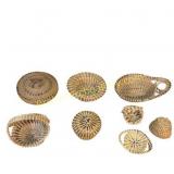 Lot of Braided Sweetgrass Bowls