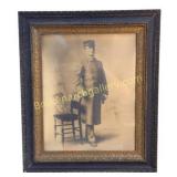 Framed Portrait of Uniformed Man