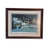 Framed Bob Timberlake Print with Chair and Cane