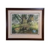 Framed Bob Timberlake Cider Barrel Print