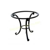 Black Metal Round Table Base