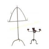Pair of Wrought Iron Candle Stands