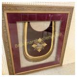 Framed Antique Ecclesiastical Embroidered Stole