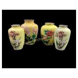 Four Japanese Cloisonnï¿½ Vases