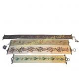 Four Needlepoint Bell Pulls
