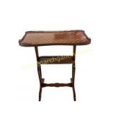 Two Tier Marquetry Side Table