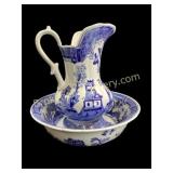 Ironstone Bowl and Pitcher Set