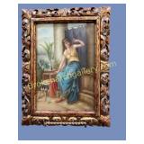 Hand Painted Porcelain Plaque