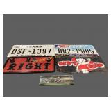 Car Tags, Glove Box Door