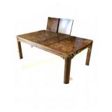 Rectangular Wood Dining Table with Leaves