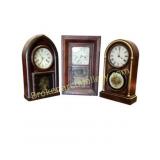 Three Wooden Mantel Clocks