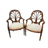 Pair of Open Armchairs