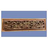 Asian Relief  Carved Panel