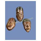 Carved African Tribal Masks