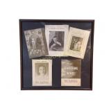 Framed Collection of 1940s Broadway Playbills