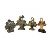 Floral Cast Iron Doorstops