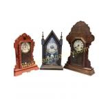 Three Mantel Clocks in Mixed Styles