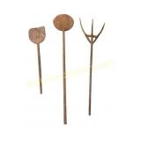 Three Primitive Wooden Tools