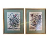 Pair of Robert Furber Botanical Prints