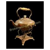 Copper Tea Kettle on Stand