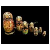 Set of Russian Lacquer Matryoshka