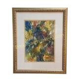 Abstract Expressionist Watercolor Print
