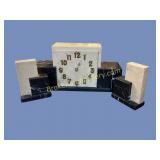 Art Deco Clock Set