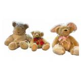 3 Plush Teddy Bears