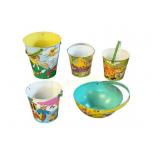 Tin Lithographed Sand Pails