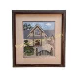 Needlepoint Landscape with Coastal Home