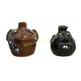 Two Southern Face Jugs