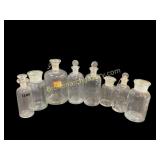 Vintage Glass Apothecary Bottles