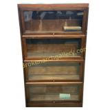 Oak Four Stack Barrister Bookcase