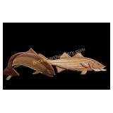 Two Wood Wall Sculptures