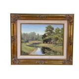 Eagle Creek Oil Painting, P. Bethea