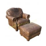 Hancock & Moore Brown Leather Club Armchair