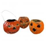 Lot of 3 Vintage Halloween Jack-Oï¿½-Lantern